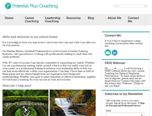 Tablet Screenshot of potentialpluscoaching.com